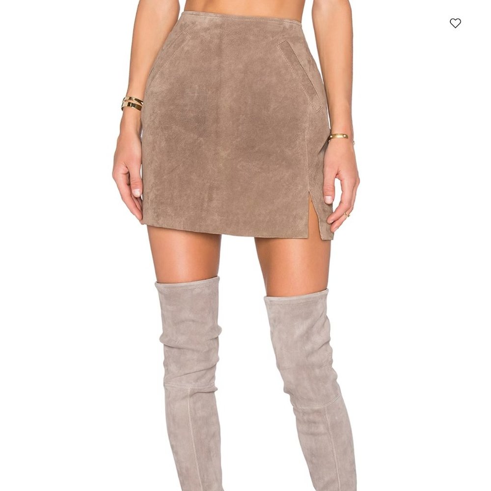 BLANK NYC Suede Skirt in Midnight Toker sz 26